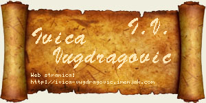 Ivica Vugdragović vizit kartica